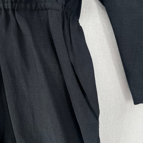 A PIECE APART Meru Jumpsuit Womens 0 Black Balloon Sleeve Belted Crop One Piece - Picture 12 of 16